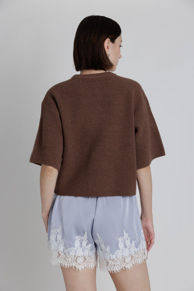 Wide Short Sleeve Cardigan