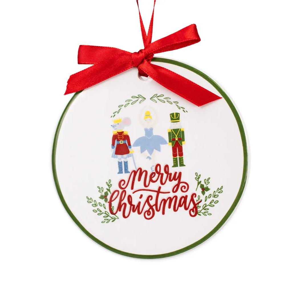 Nutcracker Waltz Ornament White/Multi