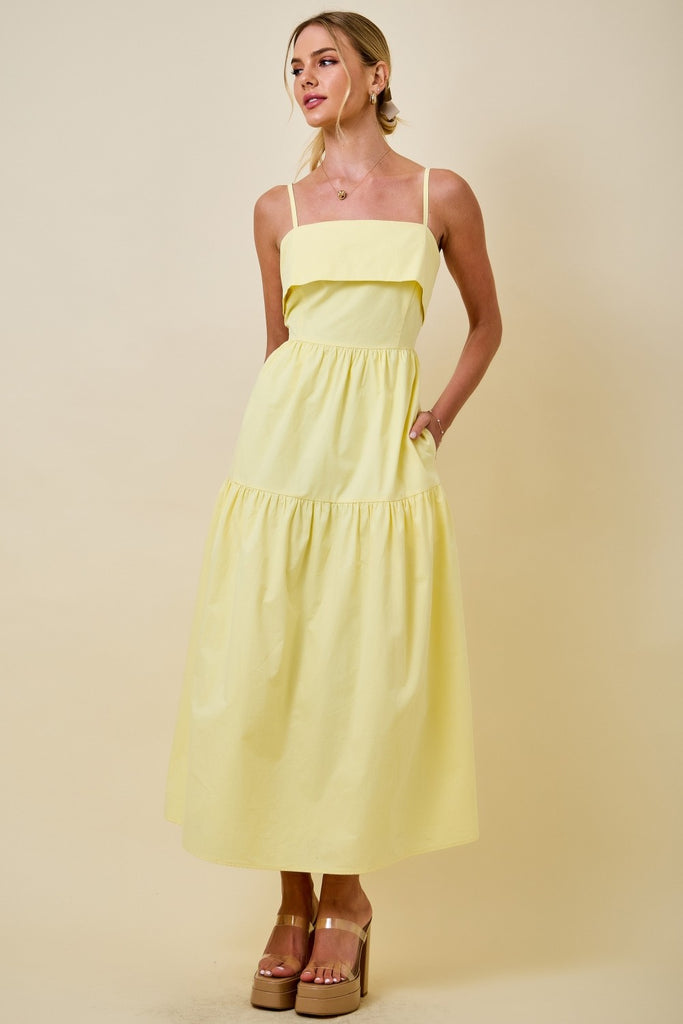 Sleeveless Tiered Midi Dress