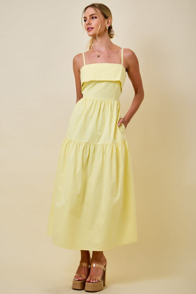 Sleeveless Tiered Midi Dress