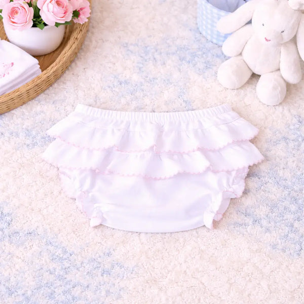 Diaper Cover w/ Pink Trim