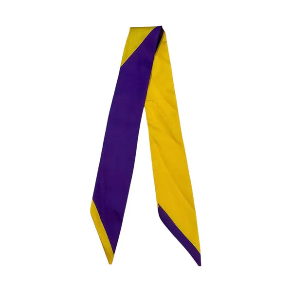 Twilly Scarf- Purple/Yellow