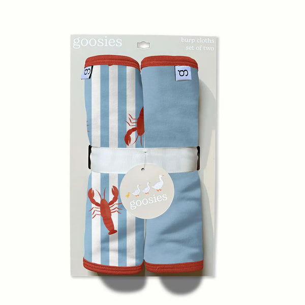 Little Pinchers Crawfish/Lobsters Burp Cloth Set