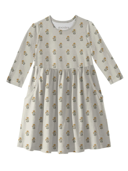 Toddler's 3/4 Sleeve Pocket Dress