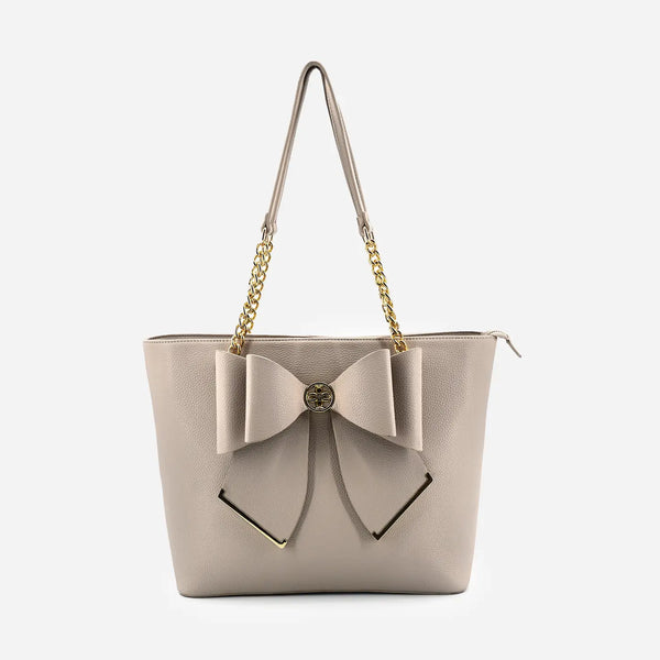 Aubrey Bow Large Tote Bag