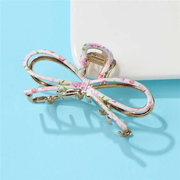 Botanical Floral Coquette Hair Claw Clips