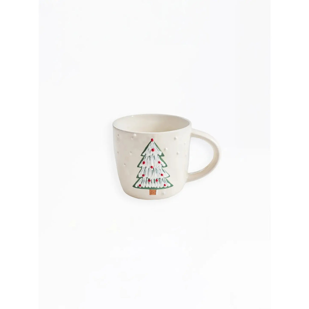 Winter Whimsy Tree Sculpted Mug