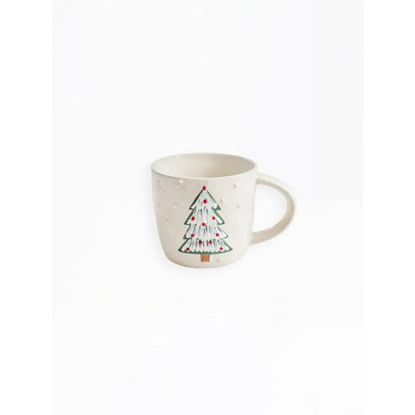 Winter Whimsy Tree Sculpted Mug