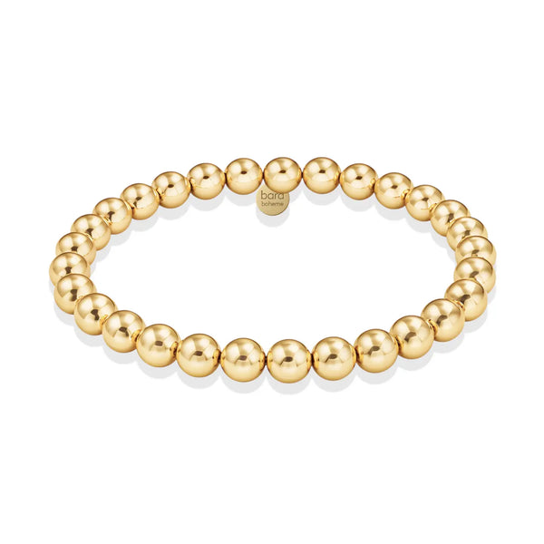 Classic 6mm Beaded Bracelet-6.5"