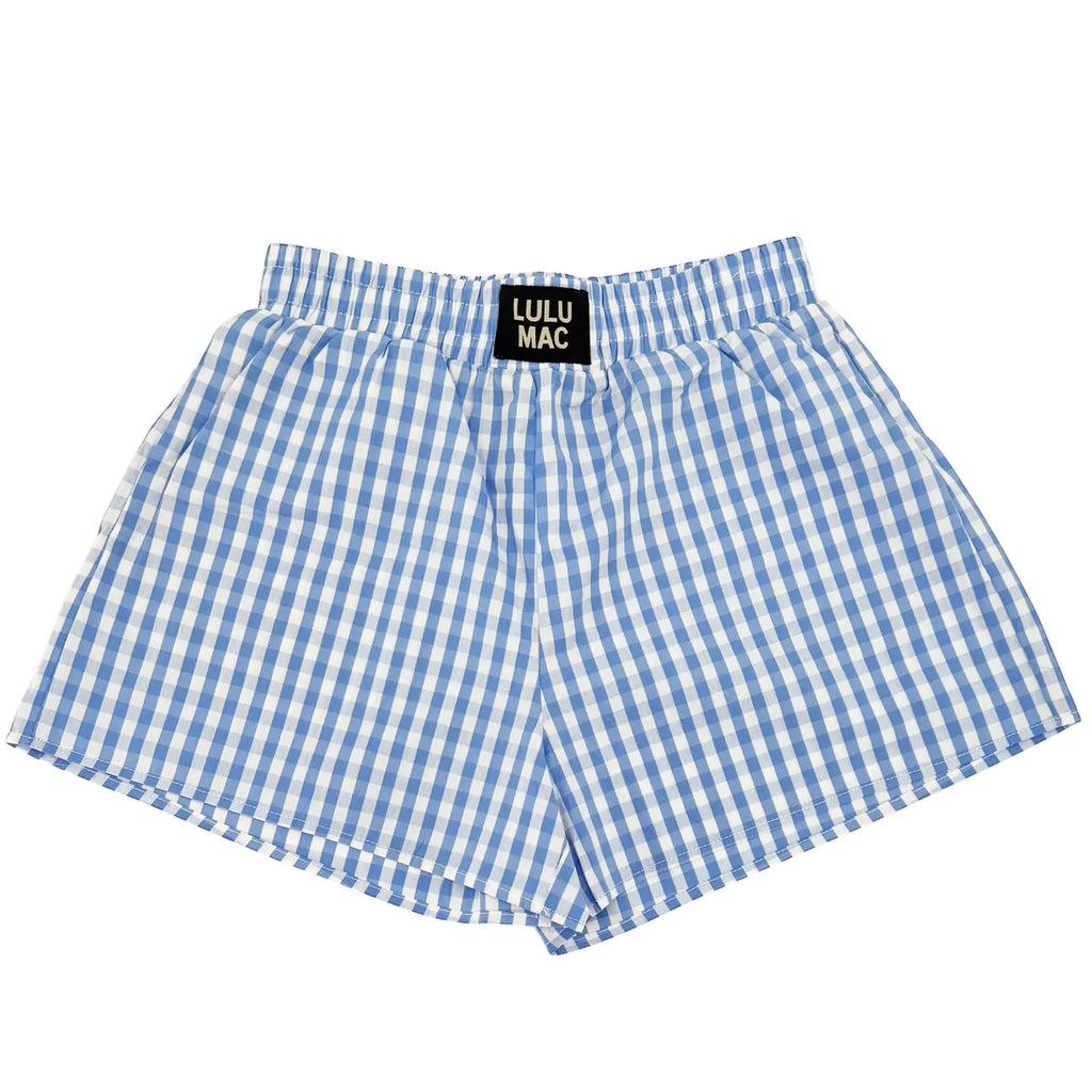 Lulu Mac Gingham Boxer Shorts