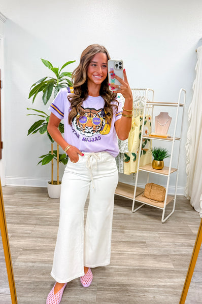 Callin Baton Rouge Sequin Tiger Tee