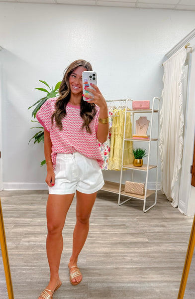 Textured Knit Casual Comfy Top