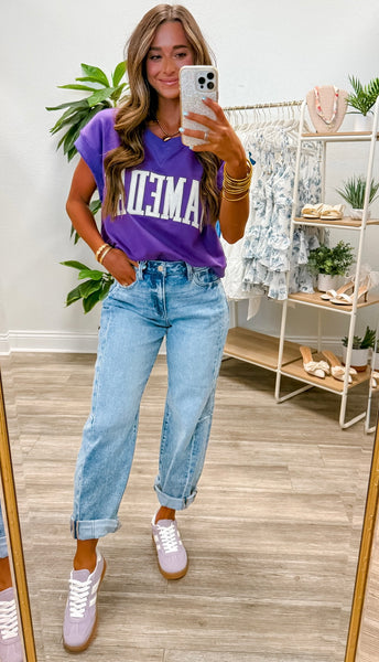 Gameday Boxy Cropped Terry Top