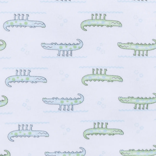 Alligator Pie Print Zip Footie
