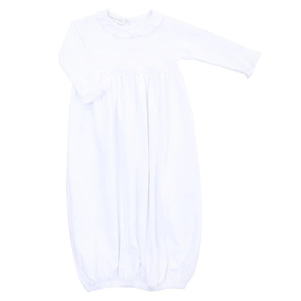 White Ruffle Gown