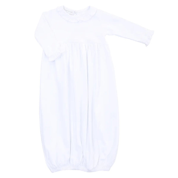 White Ruffle Gown