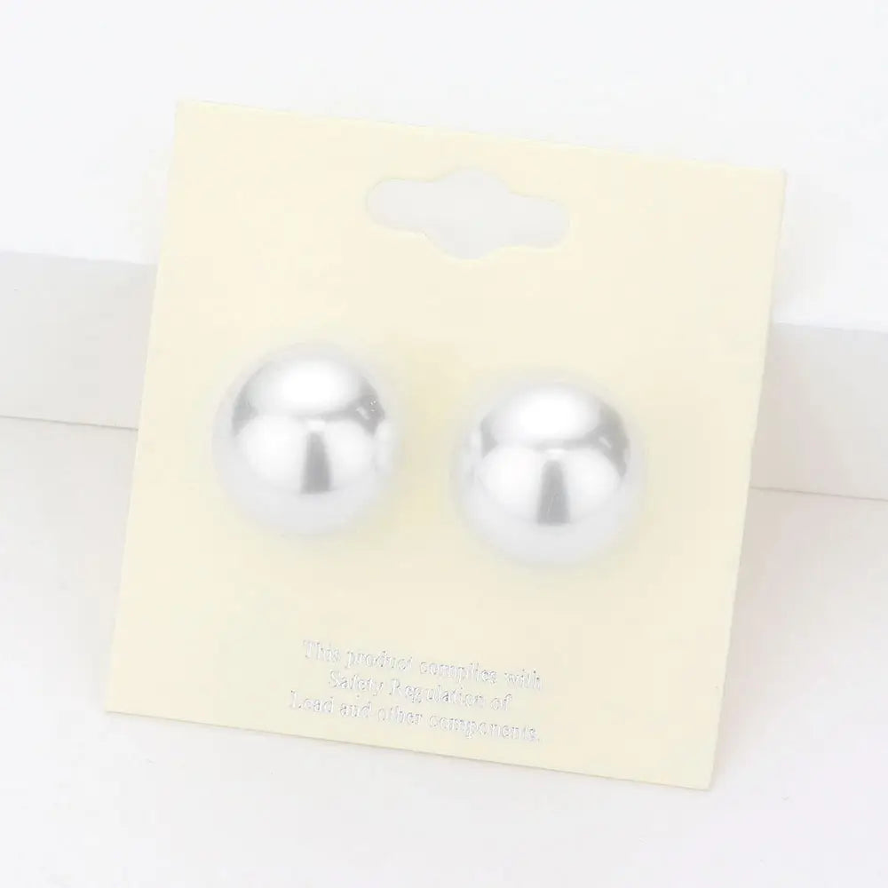 16mm Pearl Stud Earrings