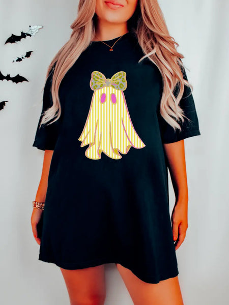 Coquette Seersucker Ghost Graphic Tee