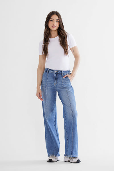 High Rise Wide Leg Jean
