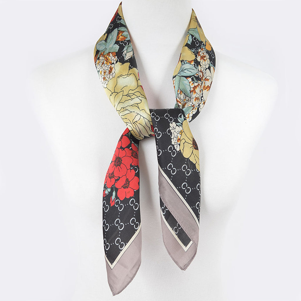 Multi Print Bandana-Black
