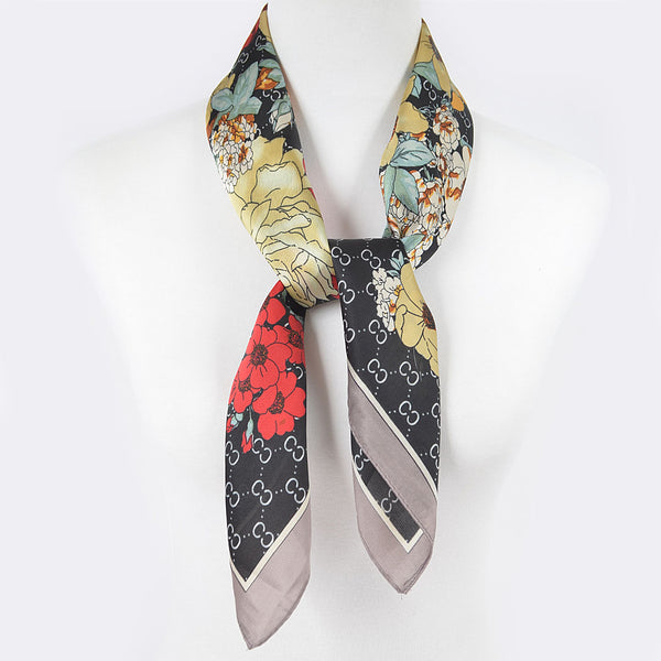 Multi Print Bandana-Black