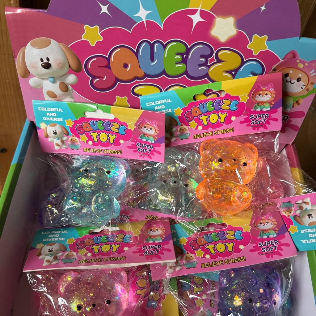 Sugar Bear Glitter Squishy