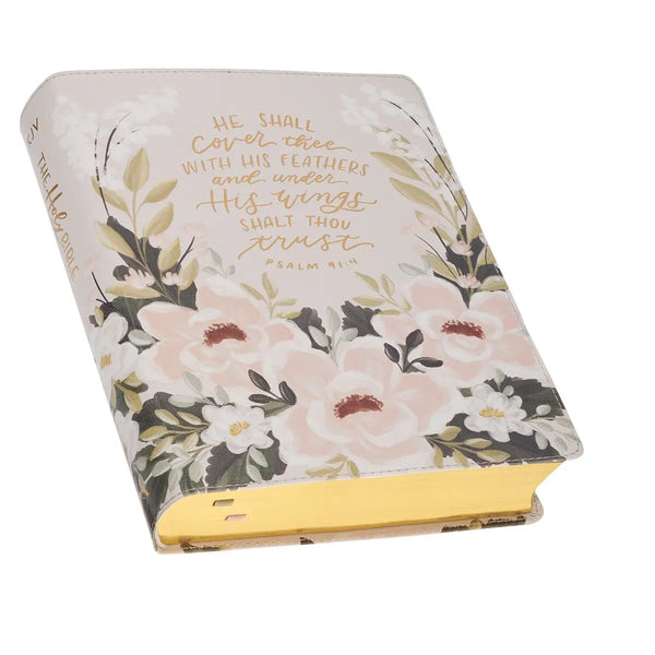 Kjv Note-Taking Floral Printed Bible