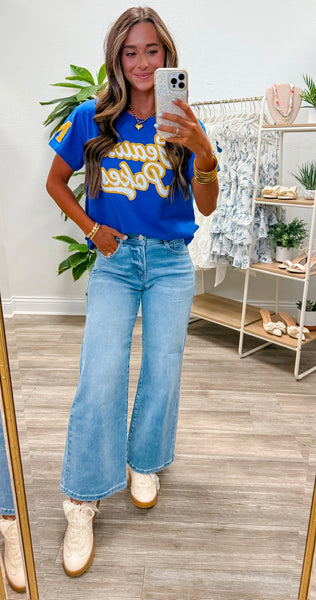 Mcneese State University Geaux Pokes Sequin Tee