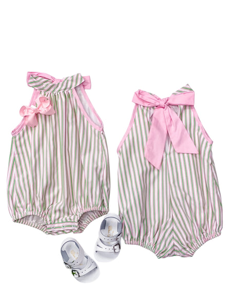 Mara Pink & Green Stripe Bubble