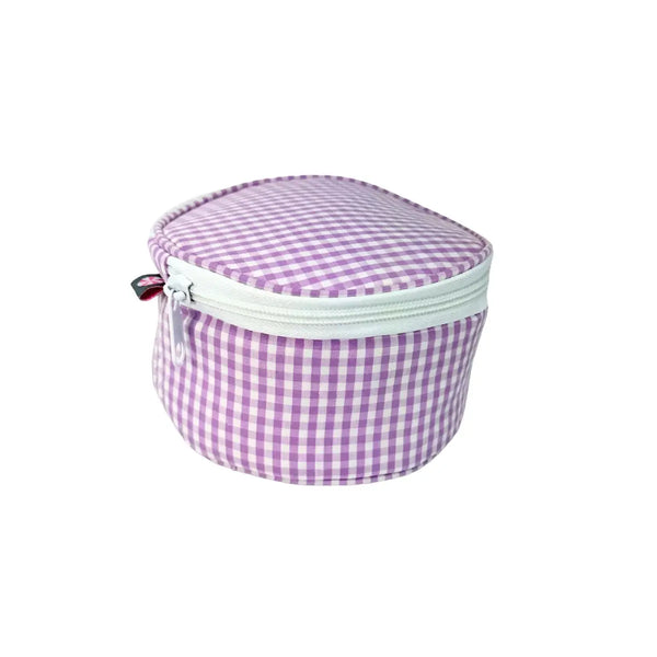 6" Gingham Button Bag