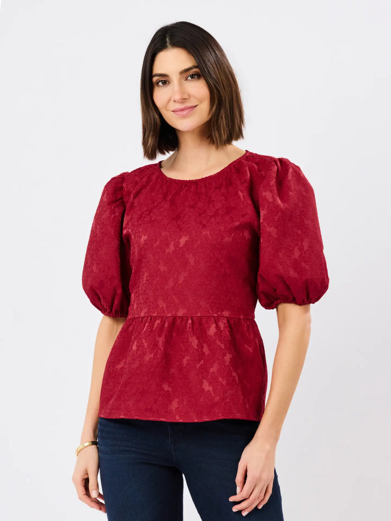 Nina Short Puff Sleeve Top