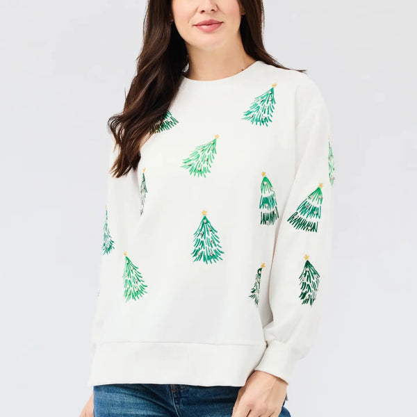 Large Christmas Trees Sweatshirt