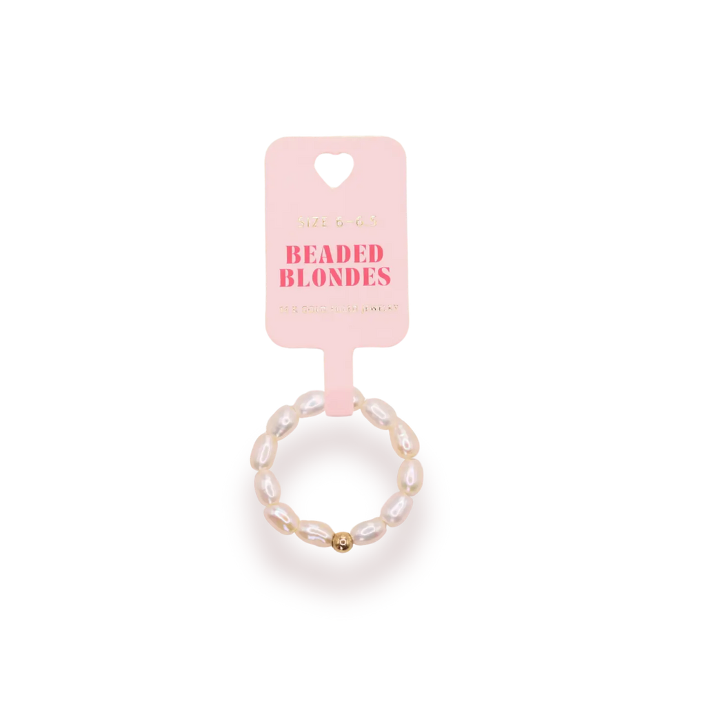 Jamie Pearl Ring in Gold