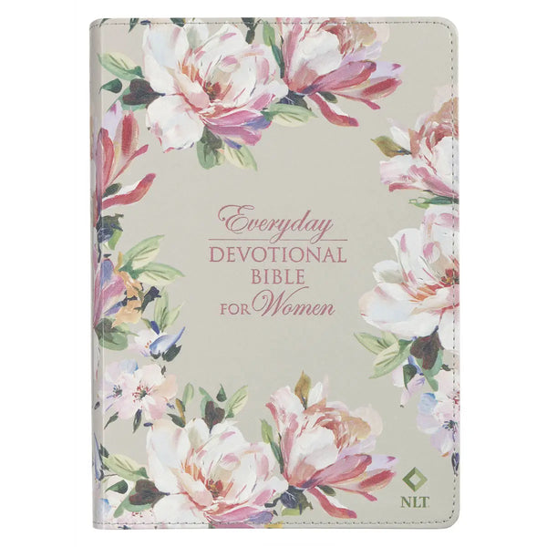 Devotional Bible Nlt For Women Faux Leather, Floral