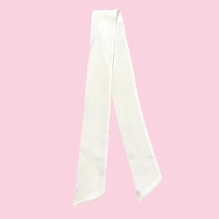 Twilly Scarf- White