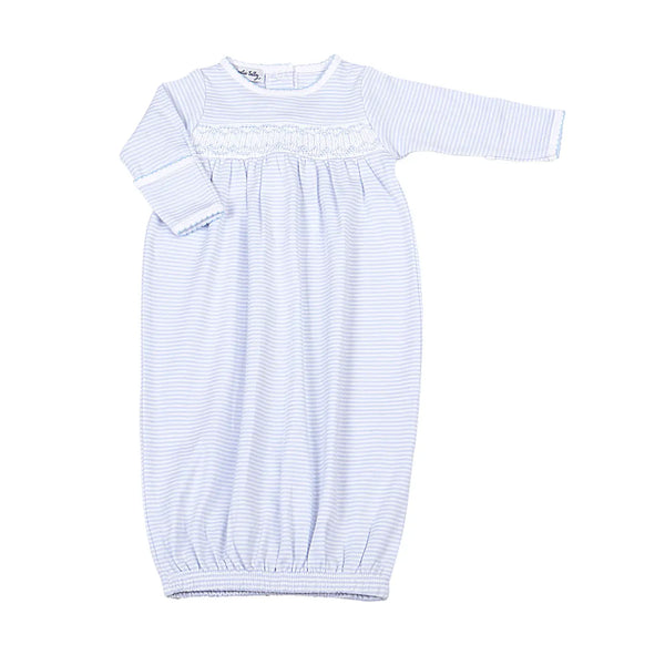 Mini Stripes Smocked Gown