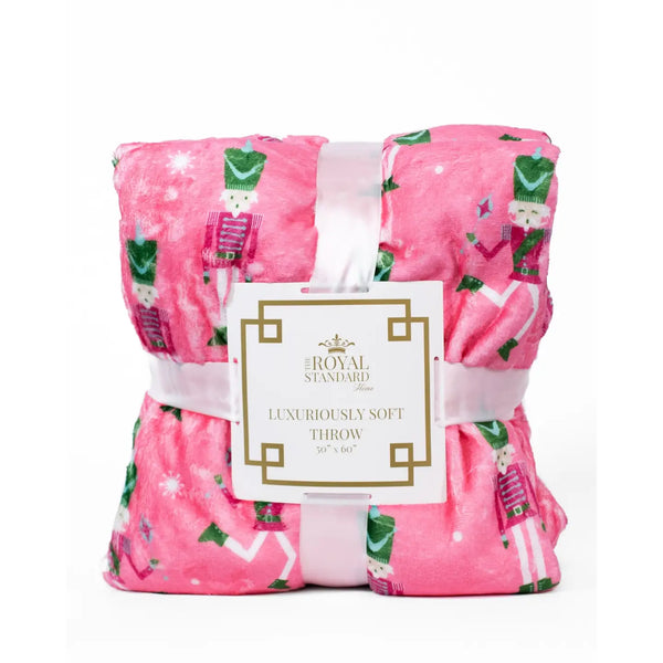Nutcracker Cutie Throw Pink/Multi