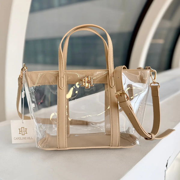 Molly Clear Mini Tote Nude