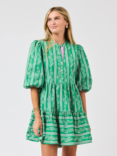 Riley Garden 3/4 Sleeve Mini Dress