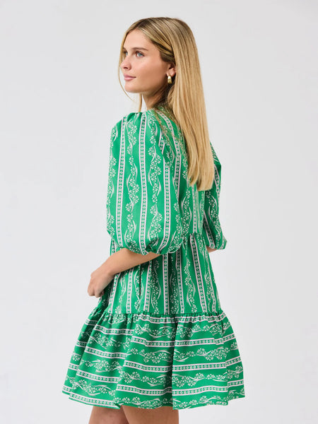 Riley Garden 3/4 Sleeve Mini Dress