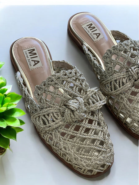 Mia Layce Raffia Mule