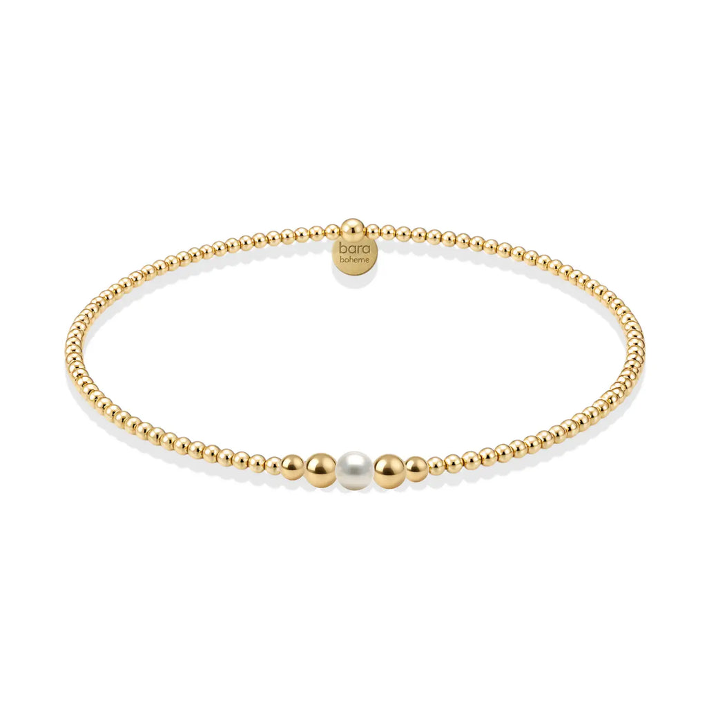 Jenna Pearl Beaded Bracelet-6.5"