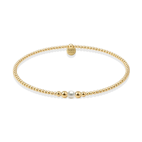 Jenna Pearl Beaded Bracelet-6.5"