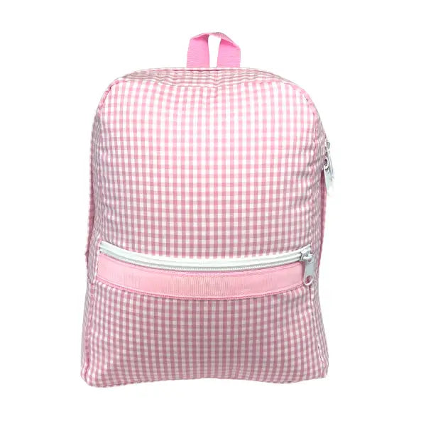 Kid's Pink Gingham Medium Backpack