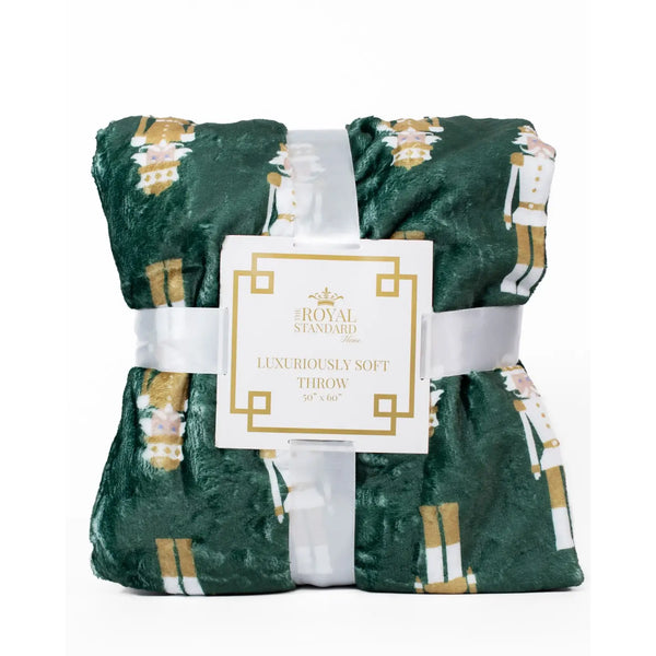 Alpine Nutcracker Throw Dark Green/Multi