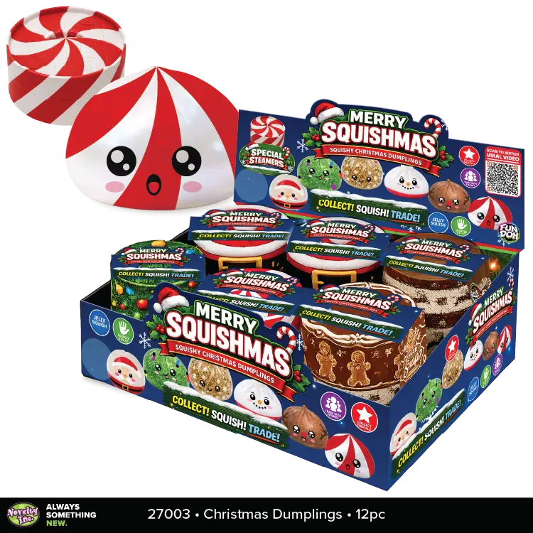 Fun Doh Christmas Dumpling Squishy Toy