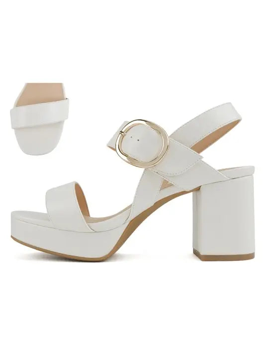 Soda Tivola Statement Block Heel