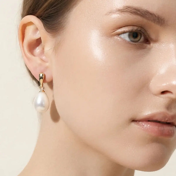 Elegant Pearl Drop Earrings