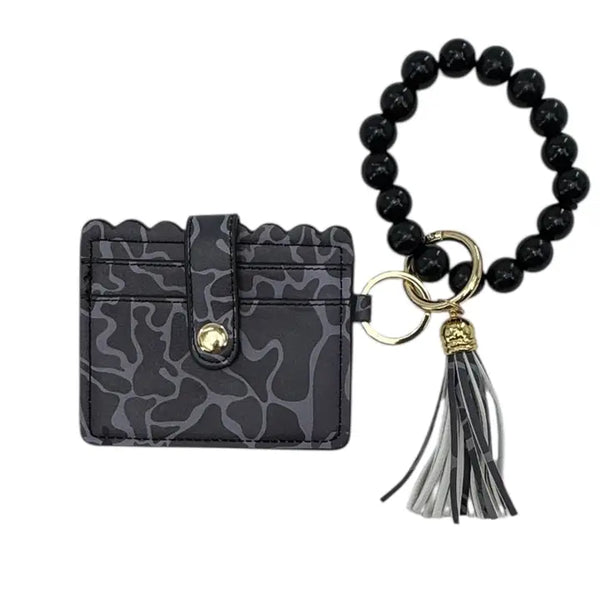 Lulu Mac Beaded Wristlet ID Wallet