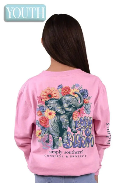 Kids Born To Bloom Long Sleeve Tee